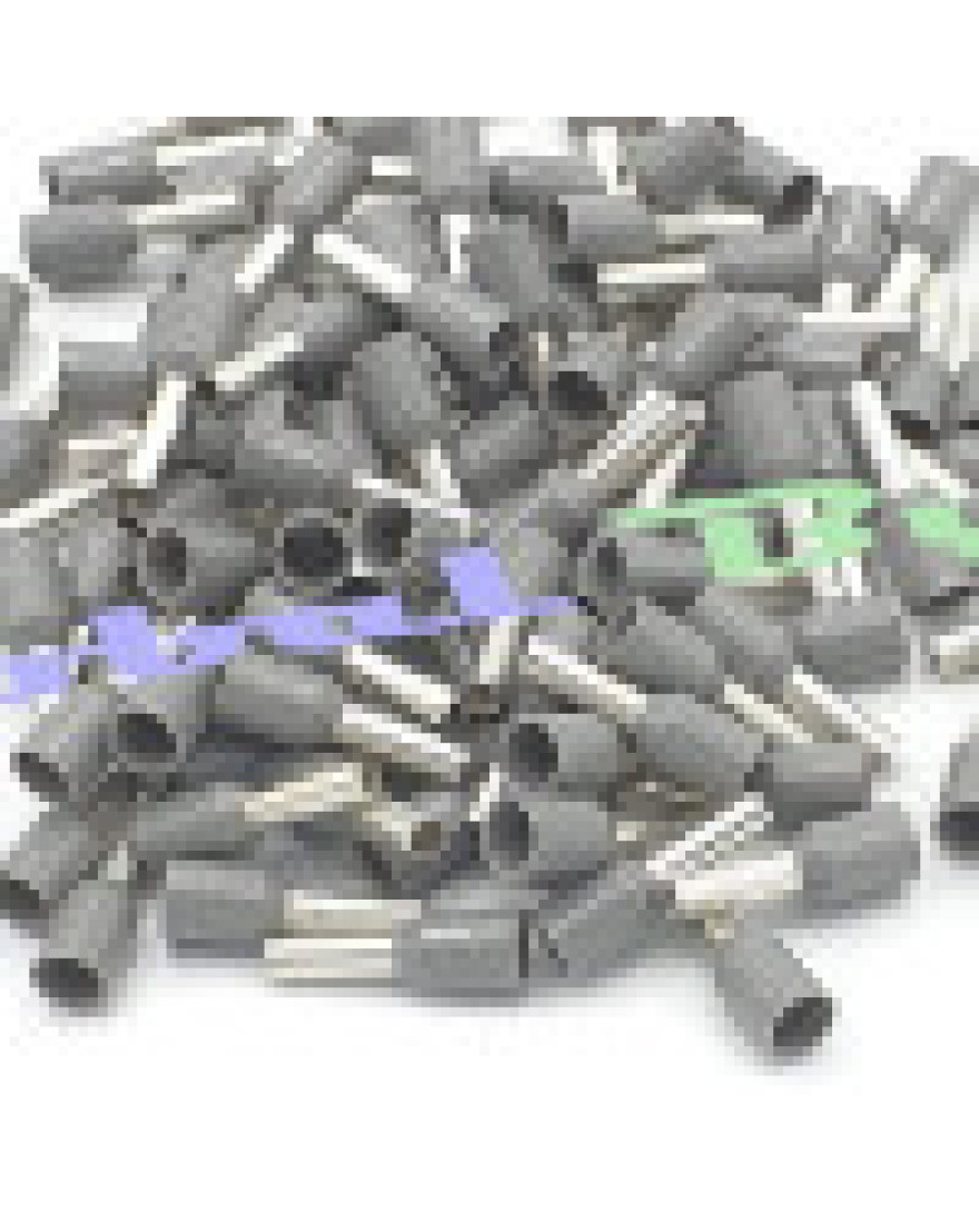 Crimp Terminal for 0.3 to 1 Sq mm Wire(Pack of 100pce)  (Grey)